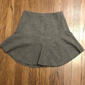 💋HP💋 Madewell Atelier Wool Blend Gray mini Skirt